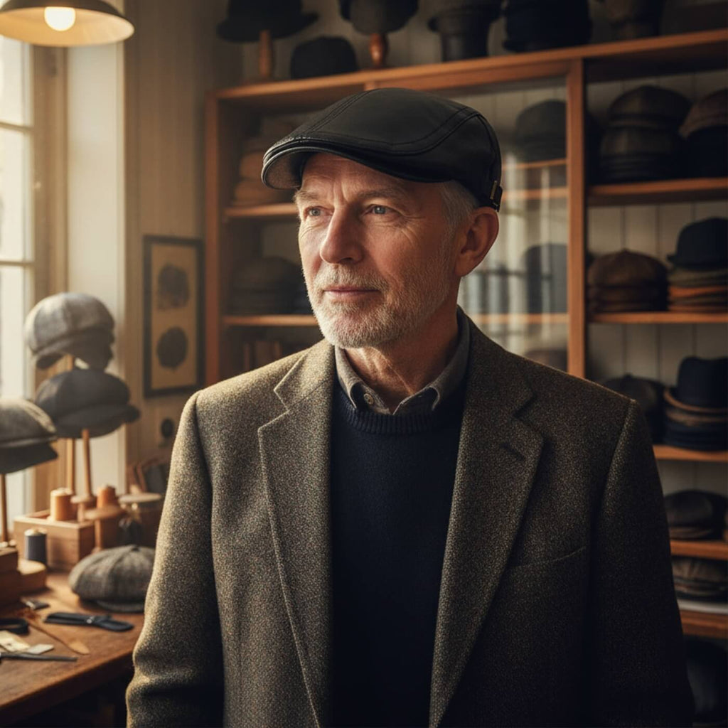 Montpelier Flat Leather Hat