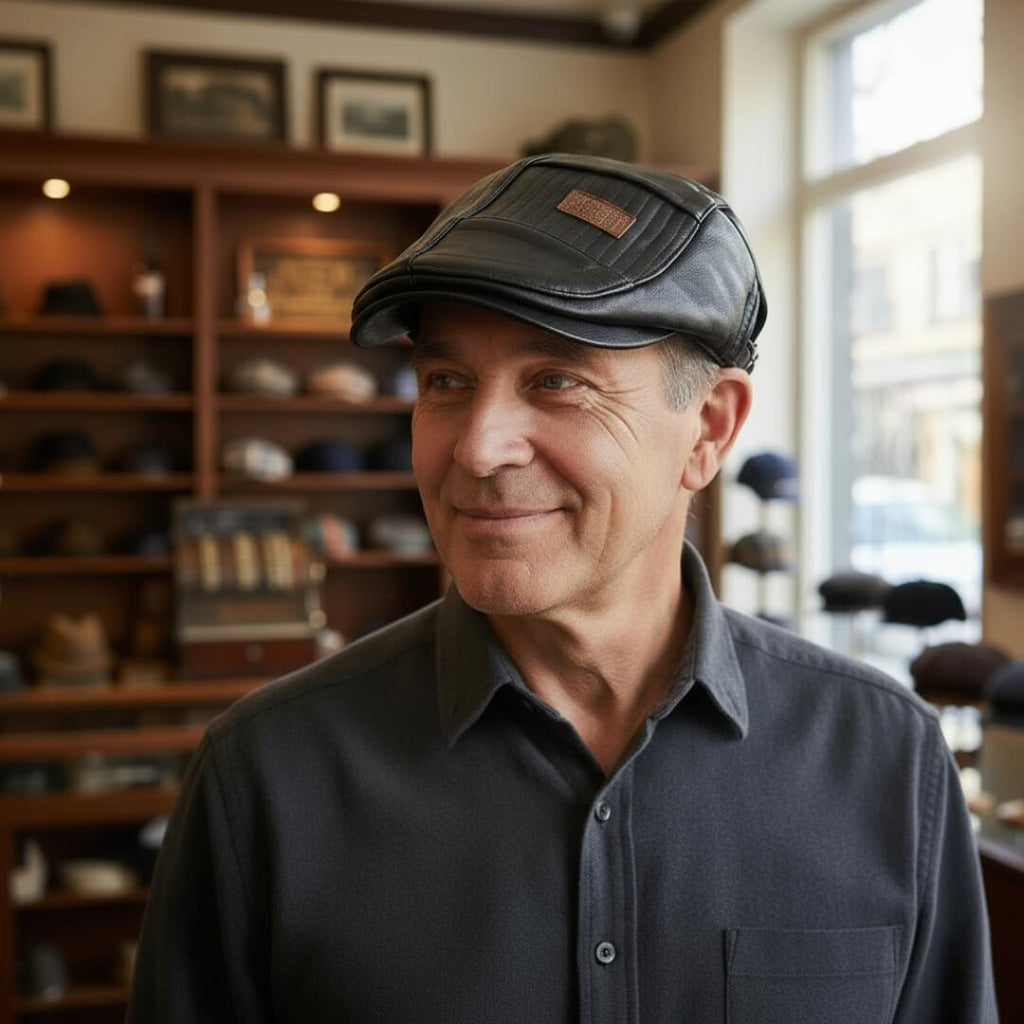 Tyson | Cappello Piatto in Pelle Sintetica