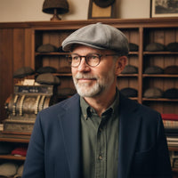 Monaco Flat Hat in Linen Blend