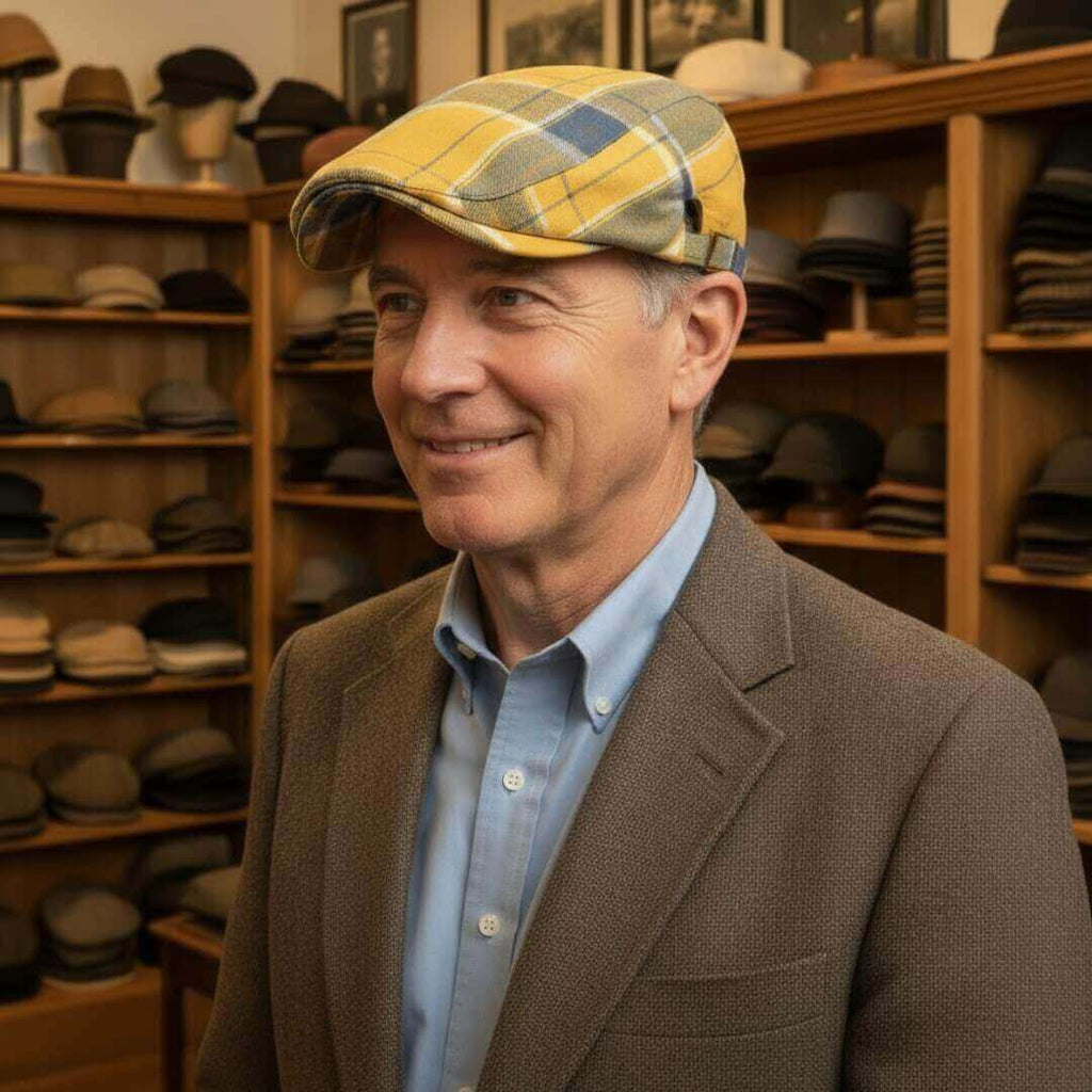 Cappello Piatto Quadri in Cotone | JACKSONVILLE
