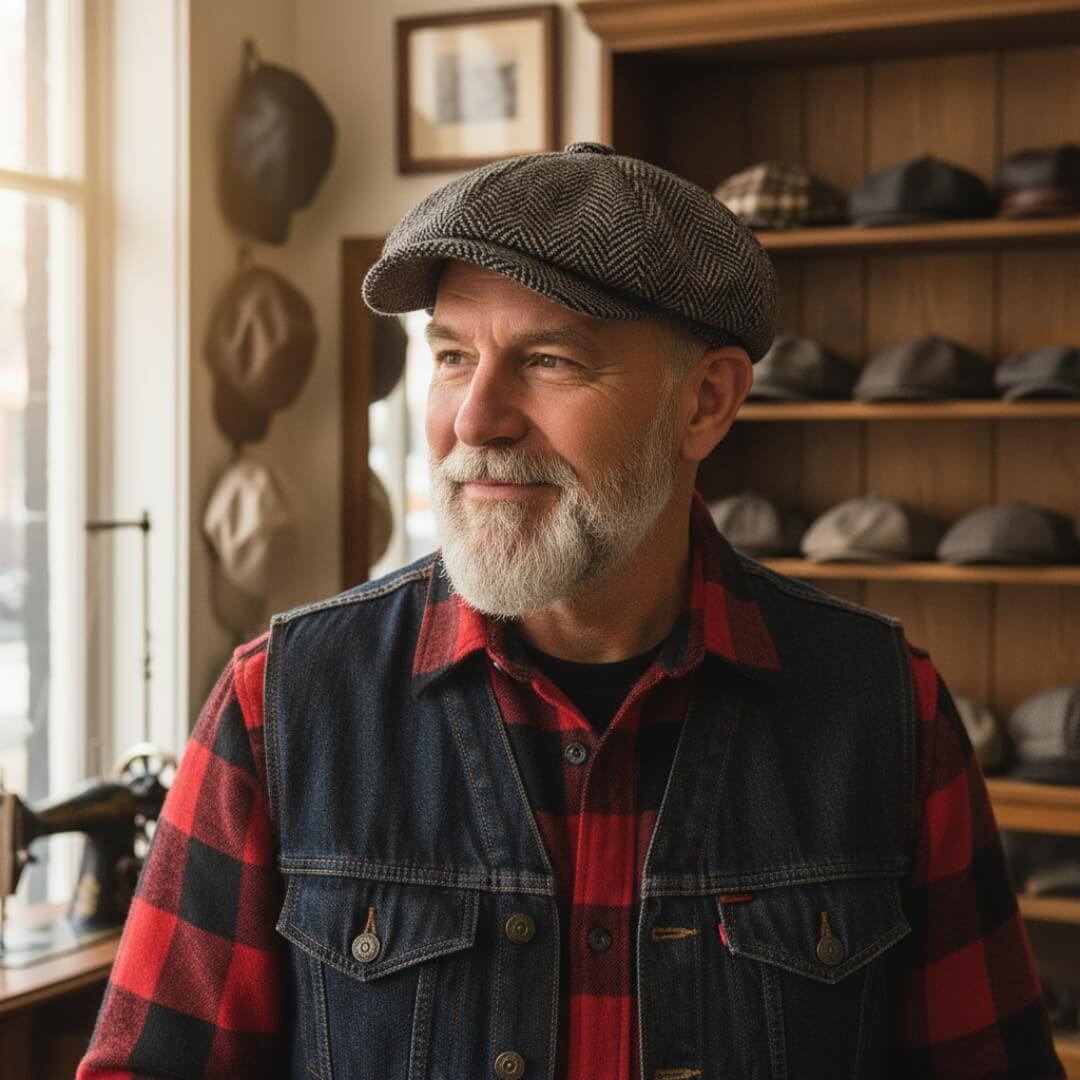 Cappello in Lana a Motivo Spina di Pesce | TUCSON
