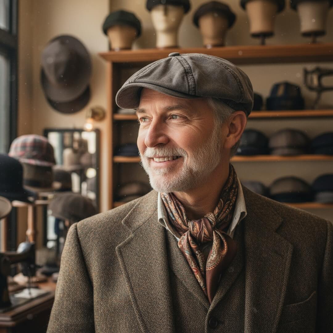Malibu Washed Cotton Newsboy Cap