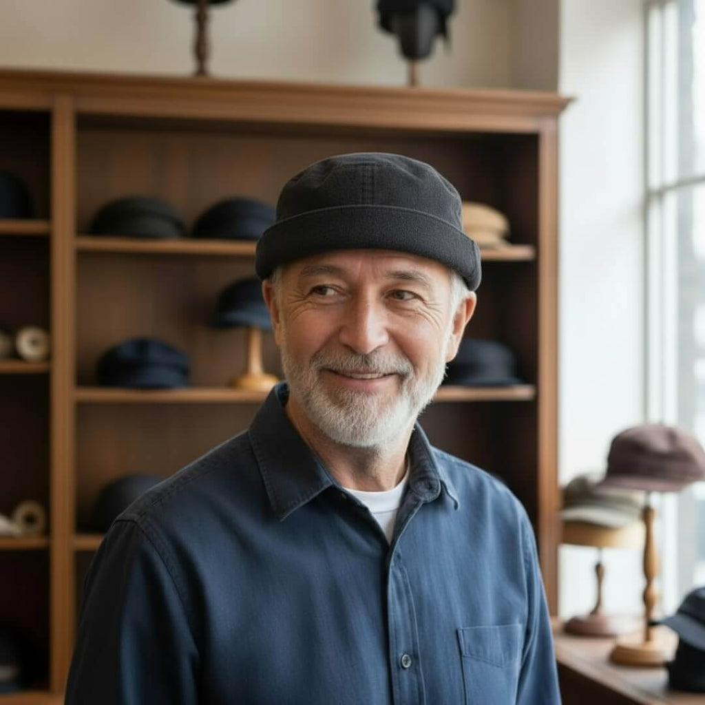 PRESTON | Cappello Denim Senza Visiera
