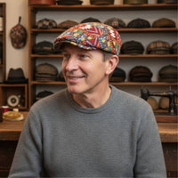 Chic Chicago Patterned Flat Hat