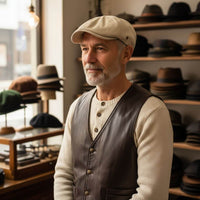 Atlanta Cappello Piatto in Cotone Spazzolato