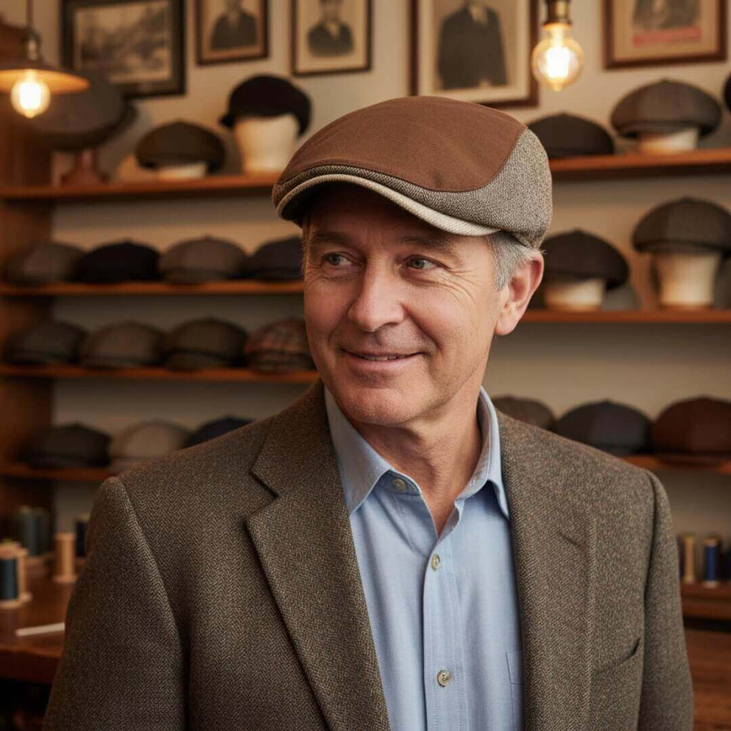 Twill and Herringbone Cap | DUBLINO