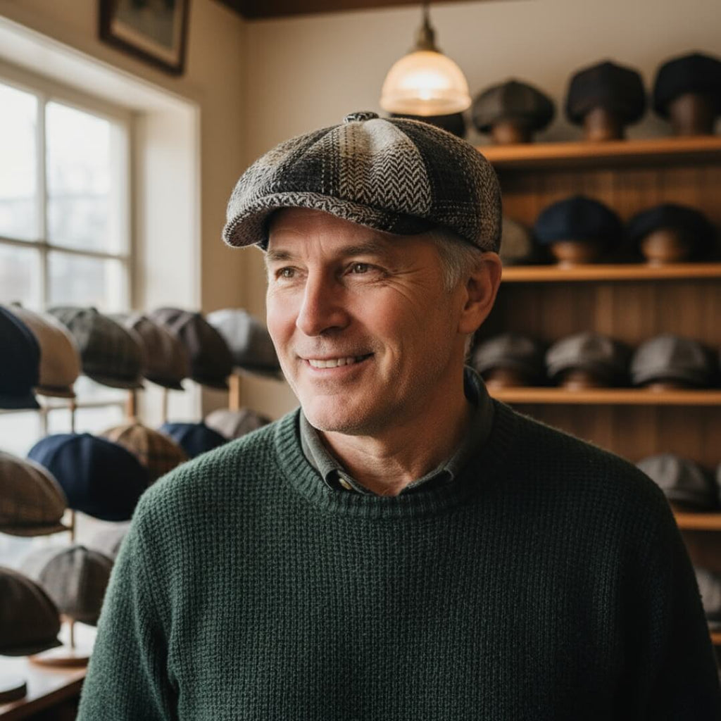 Newsboy Cap in Wool Blend | CINCINNATI