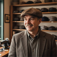 Lino e Cotone Cappello Piatto | Modello ASPEN