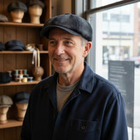 Denim Newsboy Cap | LUCERNE